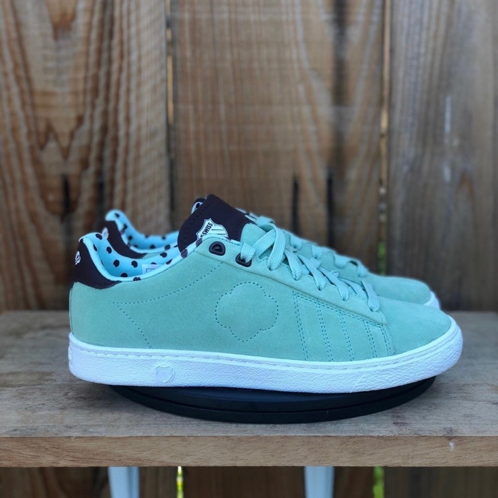 NEW NIB RARE K-Swiss X Girl Scouts Thin Mints Court '66 Varsity Low LIMITED EDTN - Picture 2 of 12
